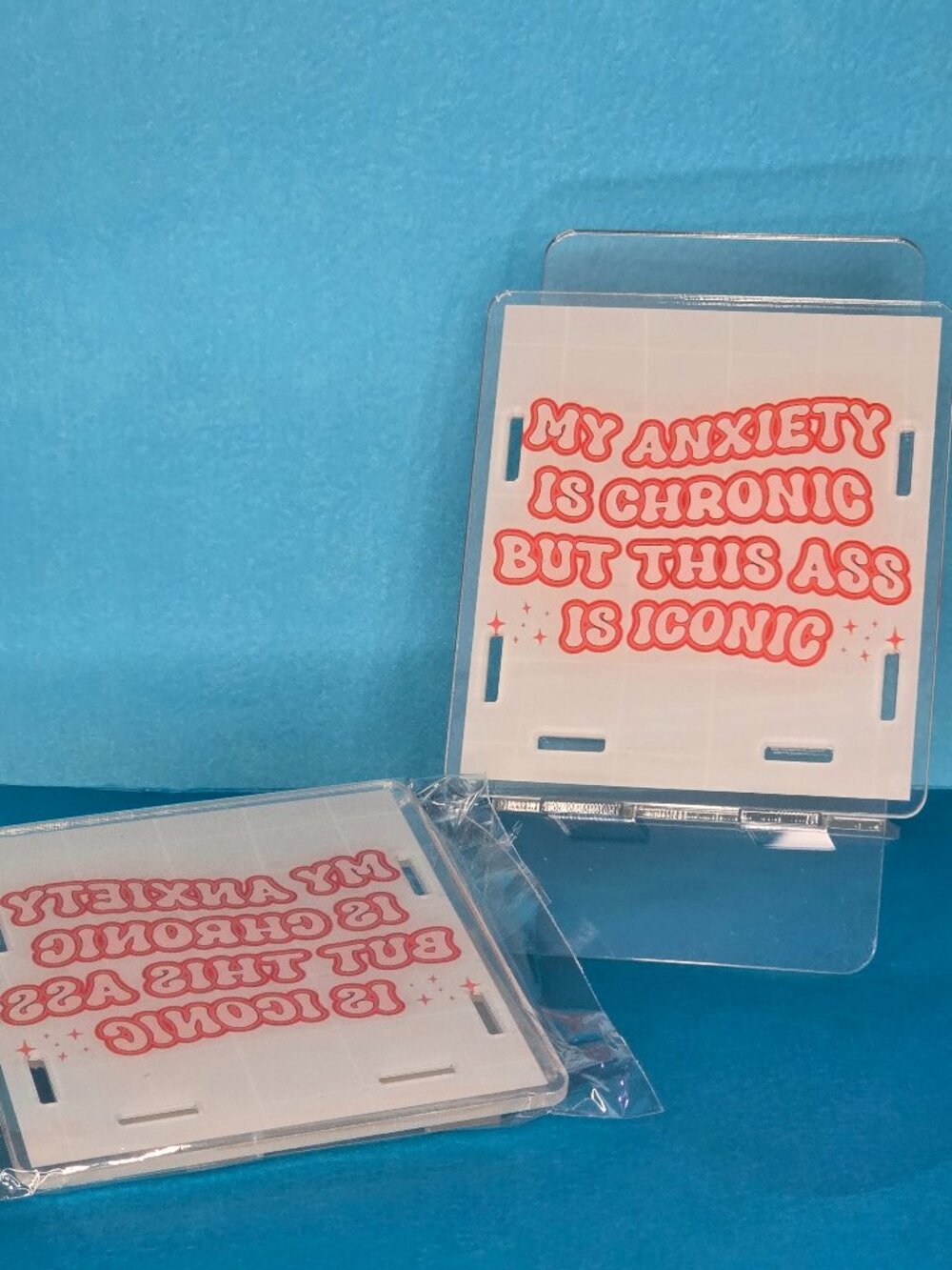 Acrylic Pen Holder, "Iconic"